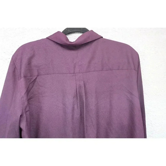 Calvin Klein Dark Purple Button Down Blouse-Size XL-Office-Business - Picture 5 of 6